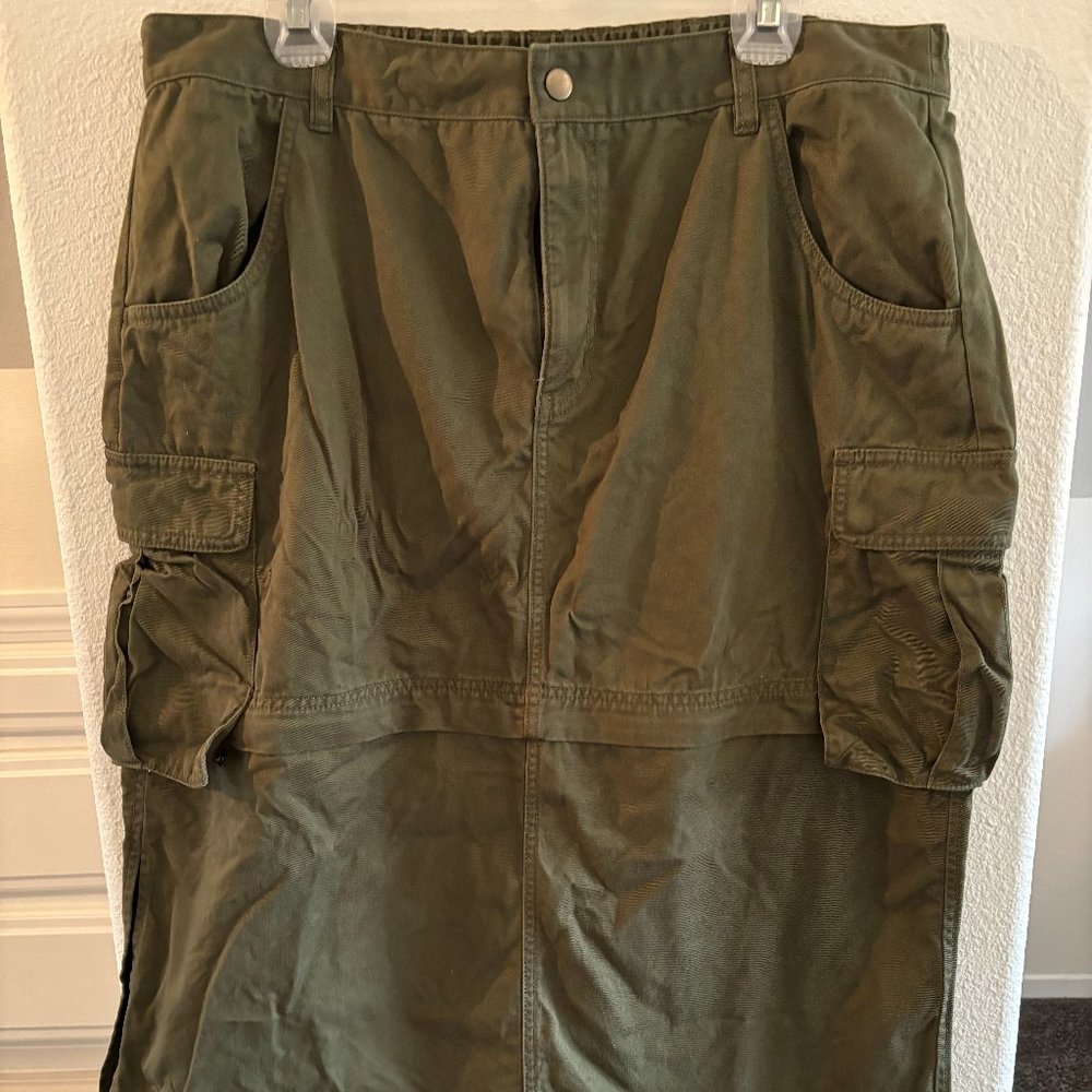 Madewell Cargo Convertible Midi Skirt